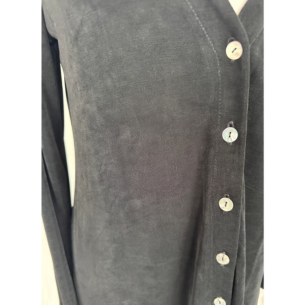 Rabbit Rabbit Rabbit Designs Size 8 V Neck Button Front Long Cardigan Acetate - Picture 8 of 11